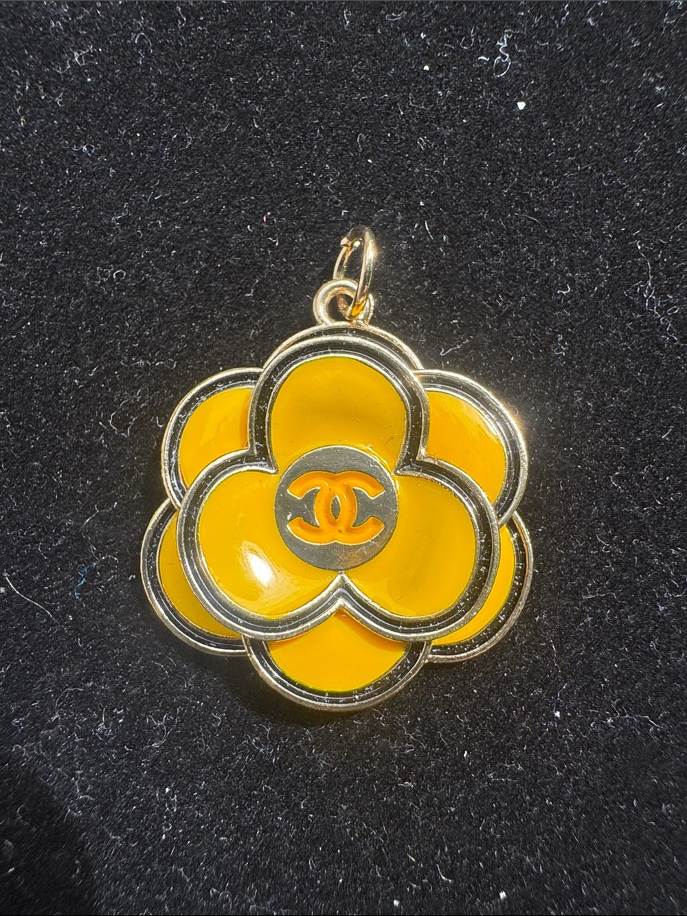 Charm  Camellia Enamel Charm